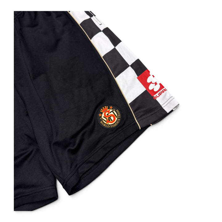 Supreme Checkerboard Soccer Shorts Black (L)