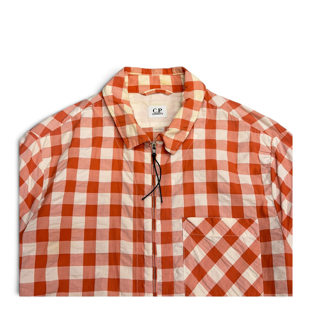 CP Company Gingham Red Zip Up Jacket (L)