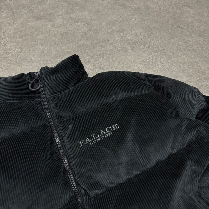 Palace Black Corduroy 3M Puffa Jacket (M)