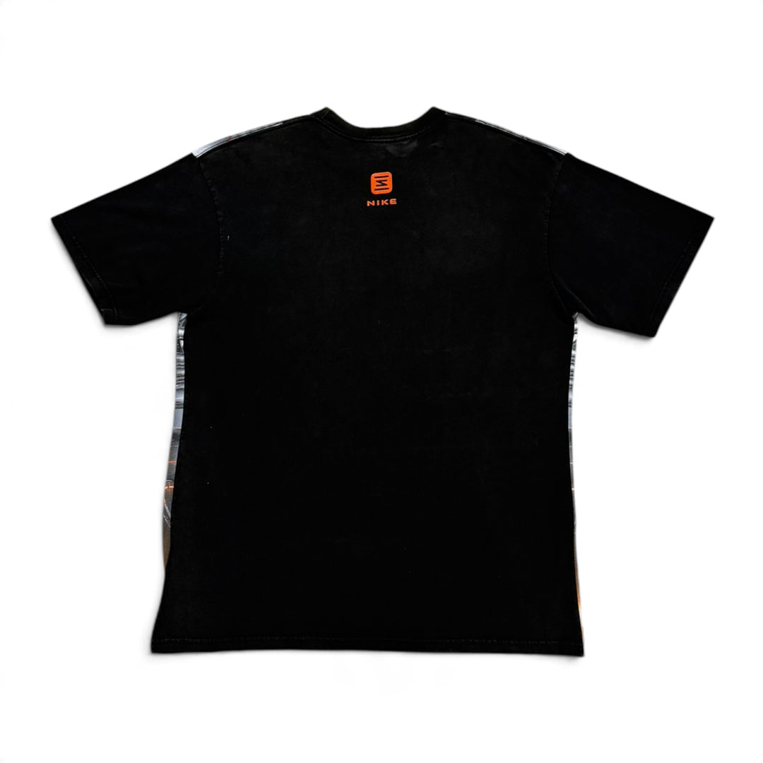 00's Vintage Nike Shoxx Black & Grey Graphic Print T-Shirt (L)