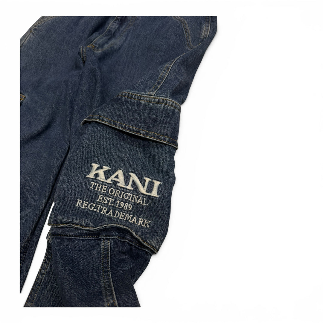 Vintage Karl Kani Baggy Cargo Jeans Blue (L)