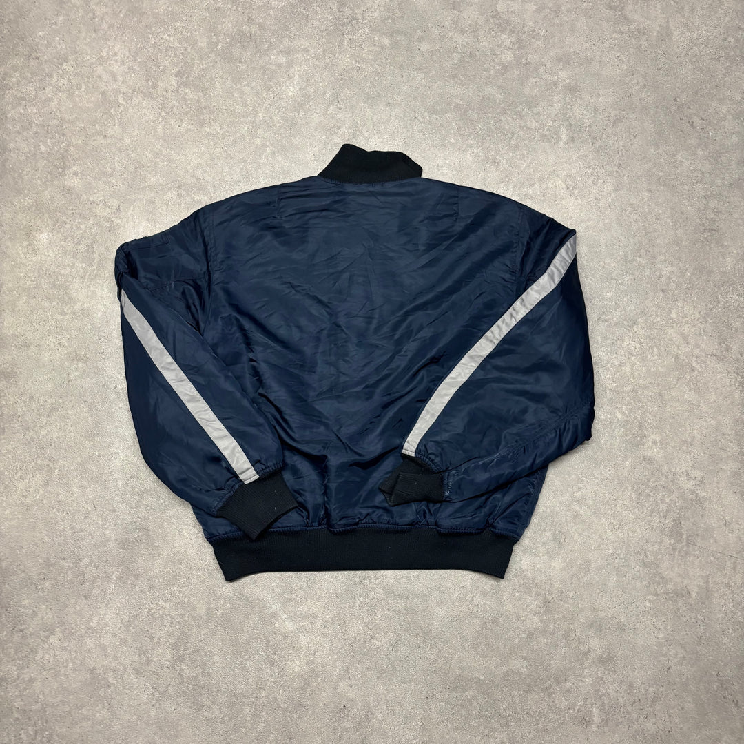 Vintage Polo Jeans Ralph Lauren Navy Bomber Jacket (XL)