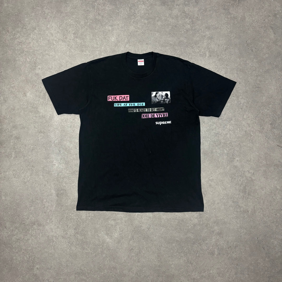 Supreme Jole De Vivre Black Graphic T-shirt (XL)