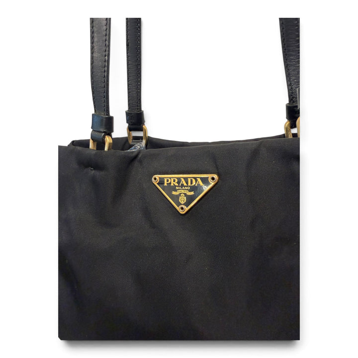 Sign Of The Times Black Prada Nylon Mini Tote Bag