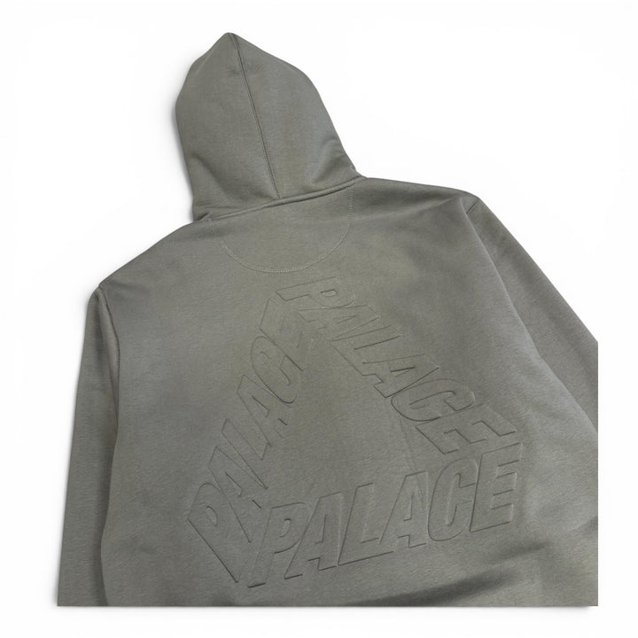 Palace Thermal Embossed Zip Up Hoodie Green (XL)