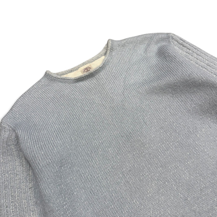 90’s Vintage Emporio Armani Baby Blue Knitted Jumper (M)