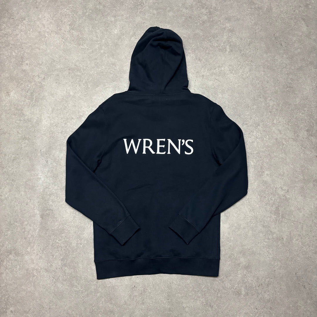 Thames Navy Spell Out Pullover Hoodie (M)