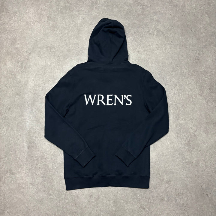 Thames Navy Spell Out Pullover Hoodie (M)