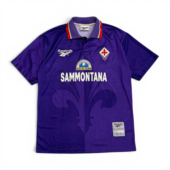 1995-97 Fiorentina Home Football Shirt Purple (L)