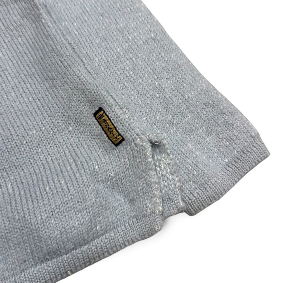 90’s Vintage Emporio Armani Baby Blue Knitted Jumper (M)