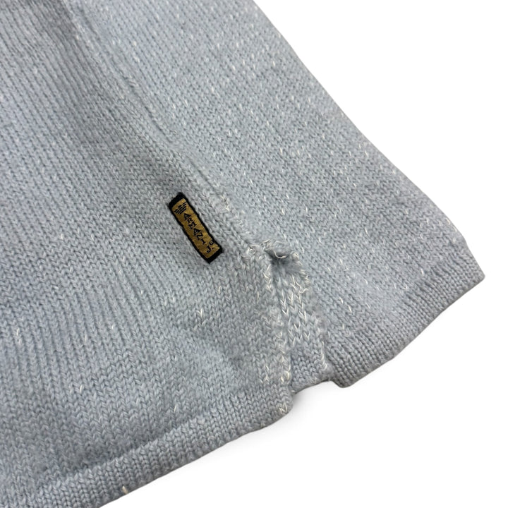 90’s Vintage Emporio Armani Baby Blue Knitted Jumper (M)