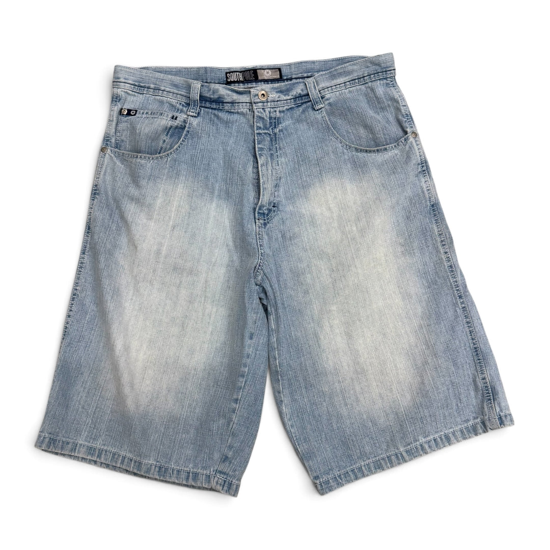 90's Vintage South Pole Light Blue Denim Baggy Jorts (38)