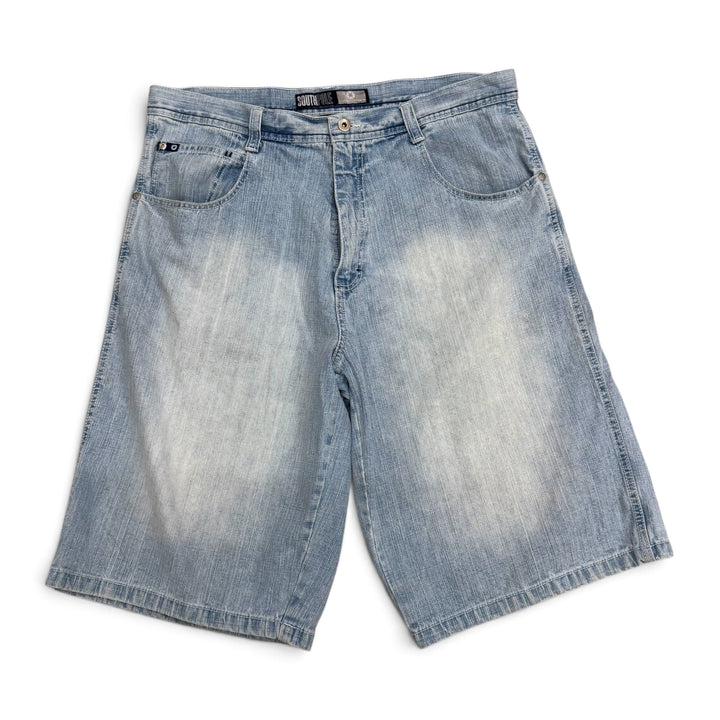 90's Vintage South Pole Light Blue Denim Baggy Jorts (38)