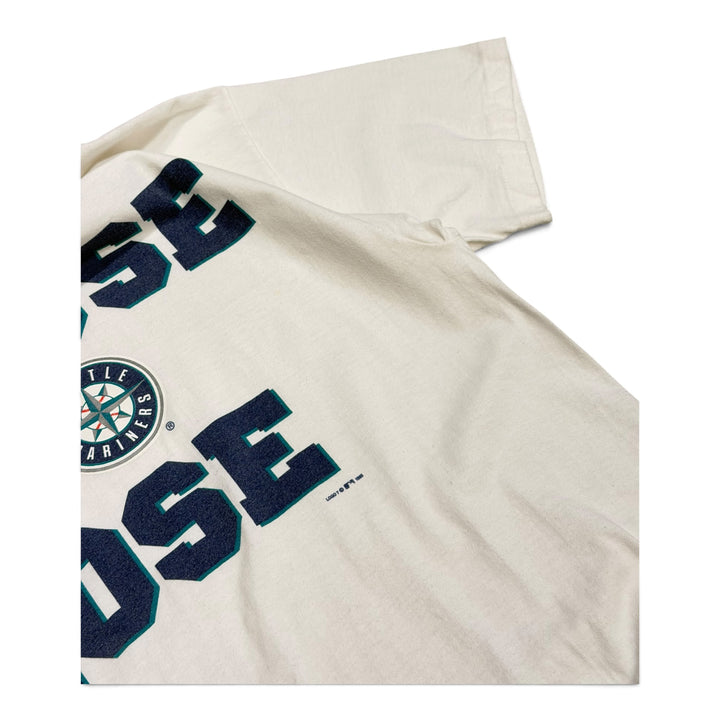 Vintage 90's Seattle Mariners Graphic T shirt White (L)