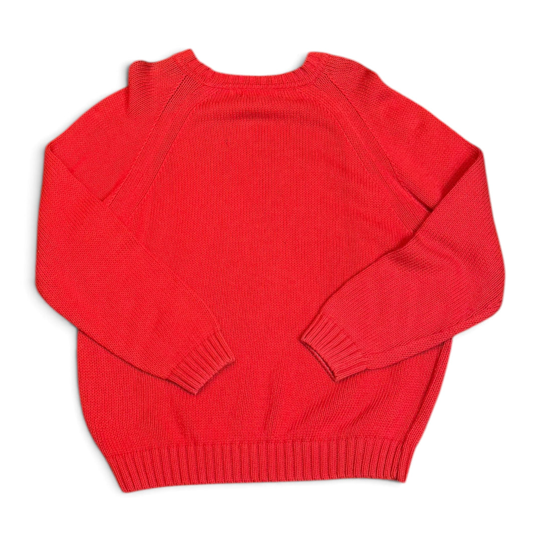Vintage Burberry Red Heavy Knitted Sweater (L)
