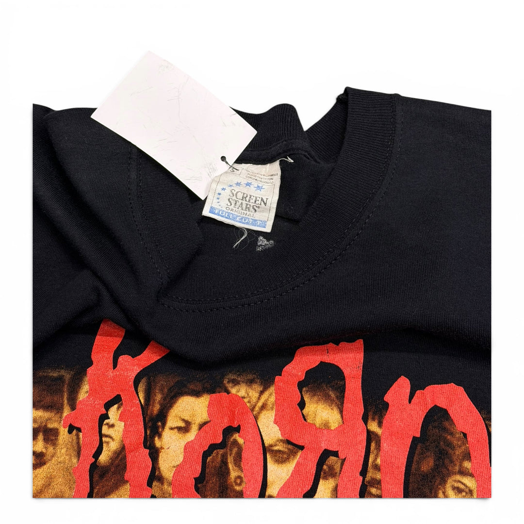 90's Vintage Korn Black Graphic T-Shirt (S)