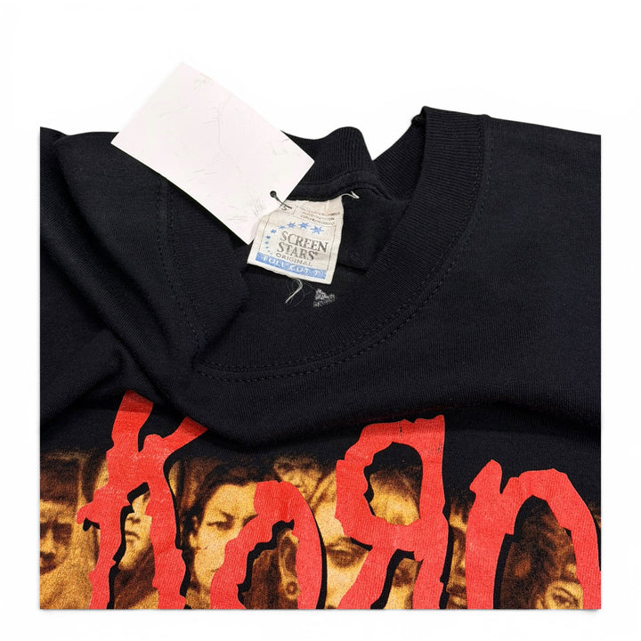 90's Vintage Korn Black Graphic T-Shirt (S)