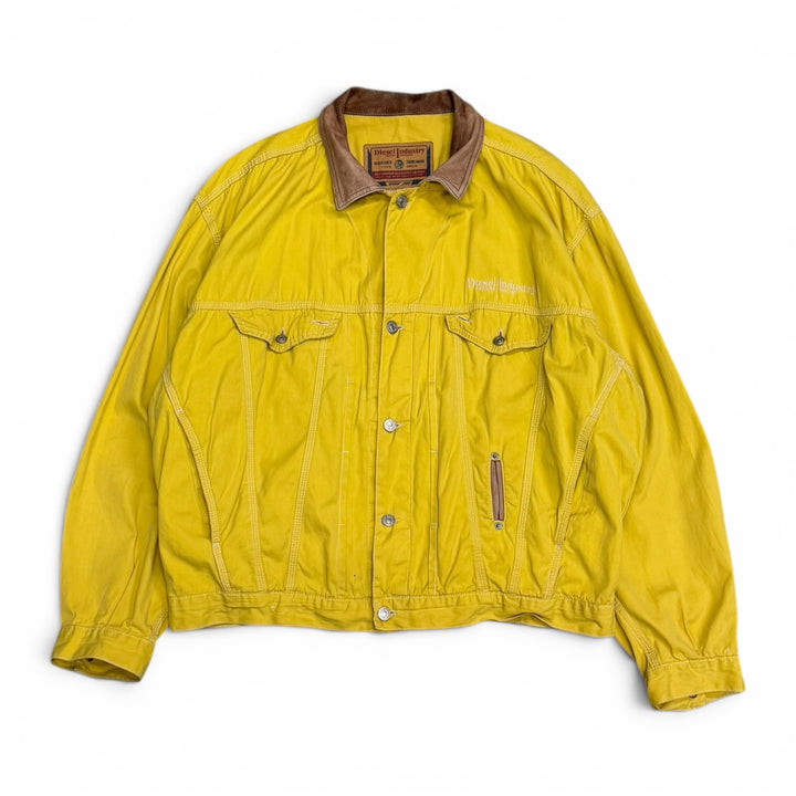 Vintage Diesel Industry Yellow Trucker Jacket (XXL)