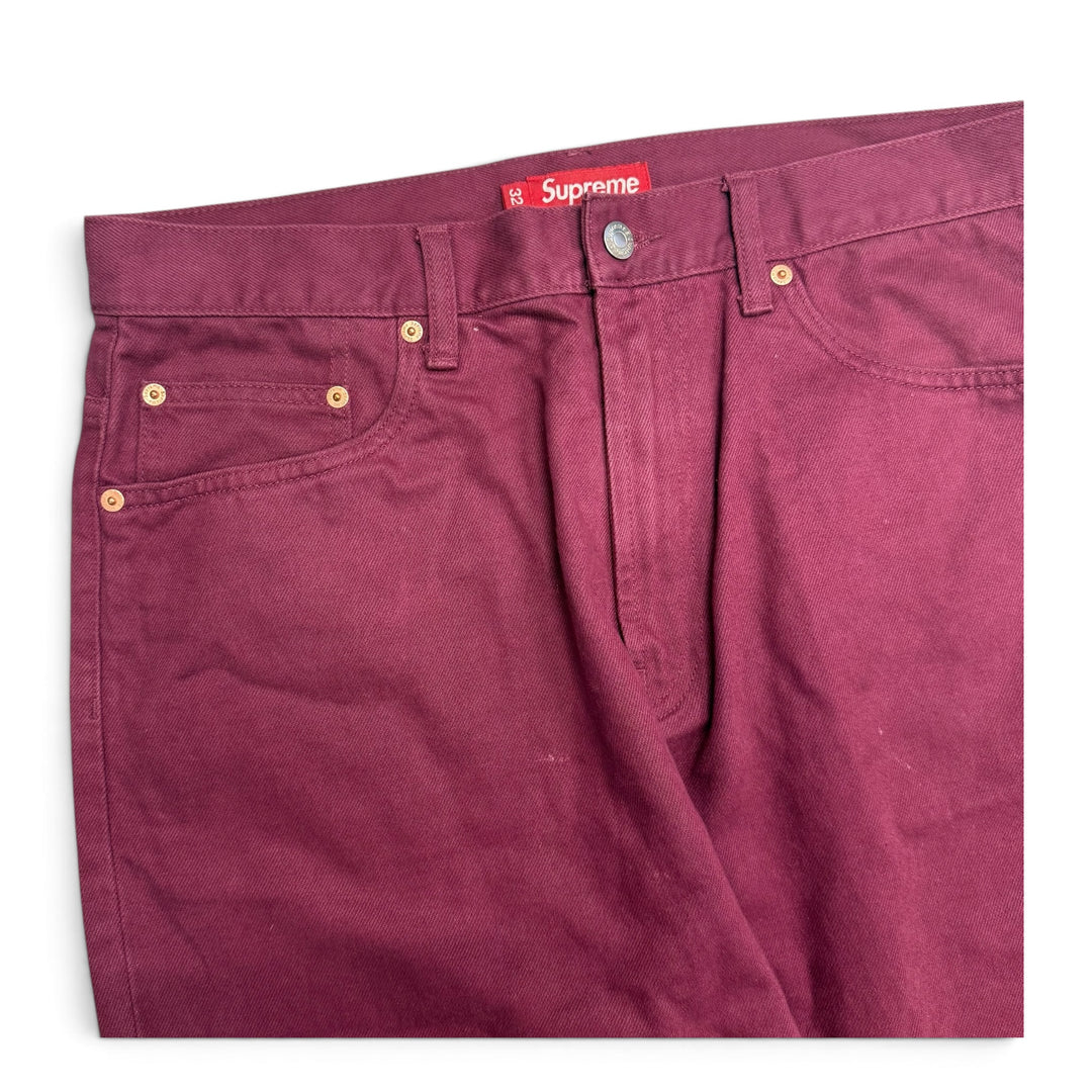 Supreme Classic Logo Baggy Jeans Purple (32)