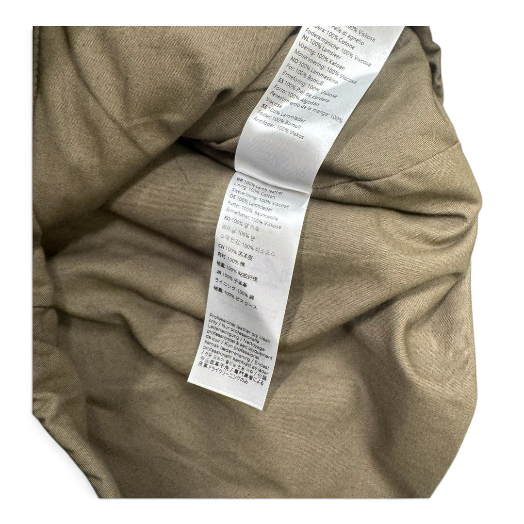 Samsoe Samsoe Saike Leather Jacket Green (M)