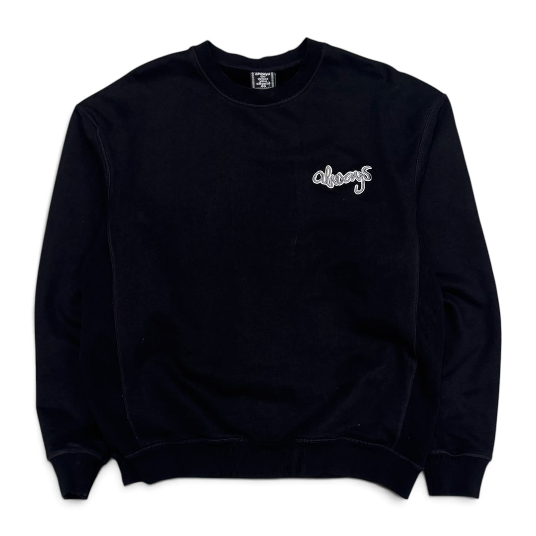 Always Do Black Spell Out Sweatshirt (XL)