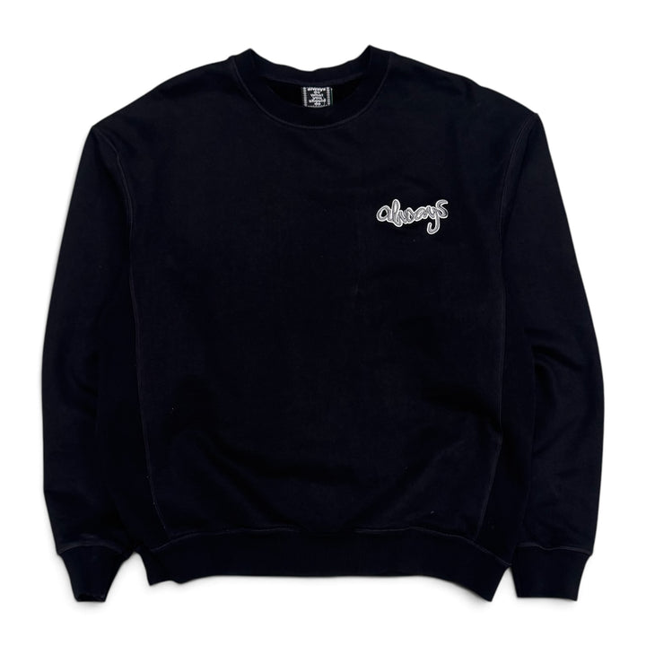 Always Do Black Spell Out Sweatshirt (XL)