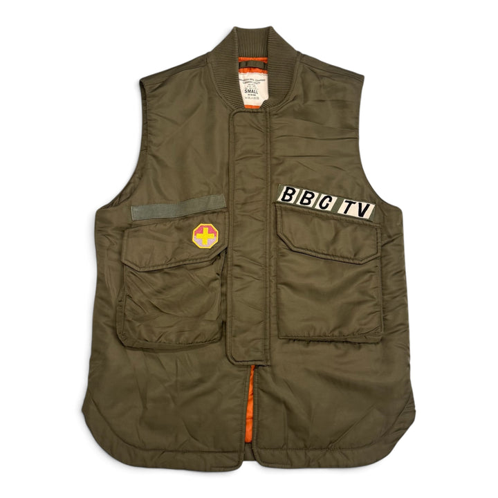 BNWT Maharishi War Correspondence Gilet Khaki (S)