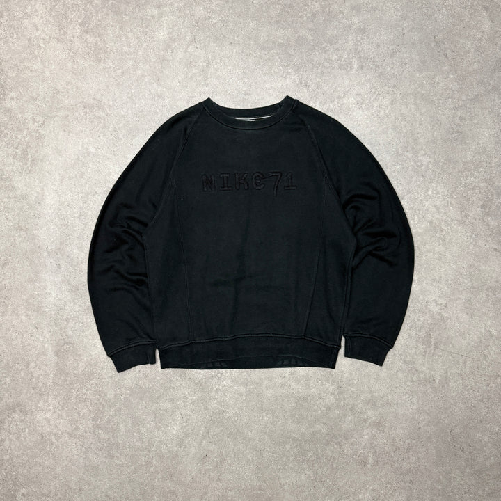 Vintage Nike Black Spell Out Sweatshirt (S)