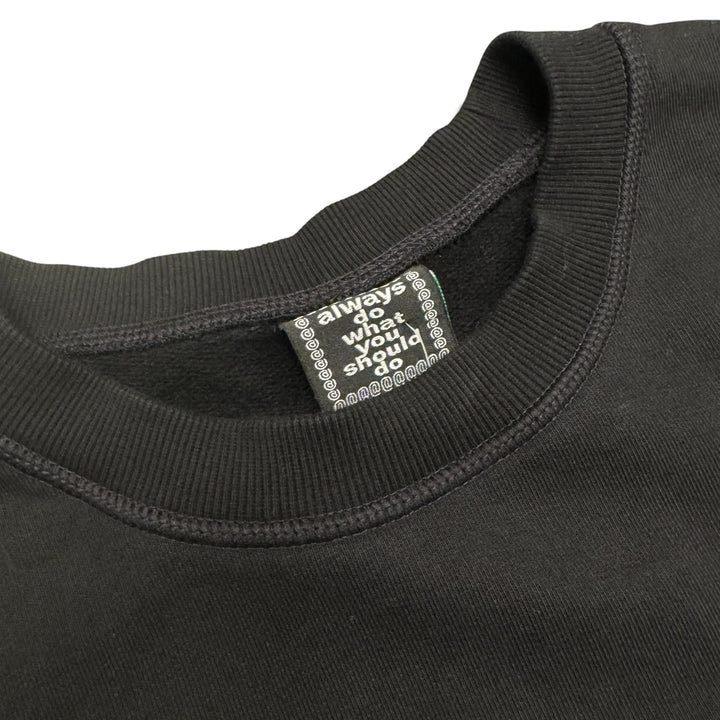 Always Do Black Spell Out Sweatshirt (XL)