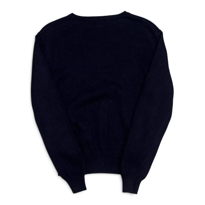 Vintage Polo Ralph Lauren Navy Knitted Jumper (M)