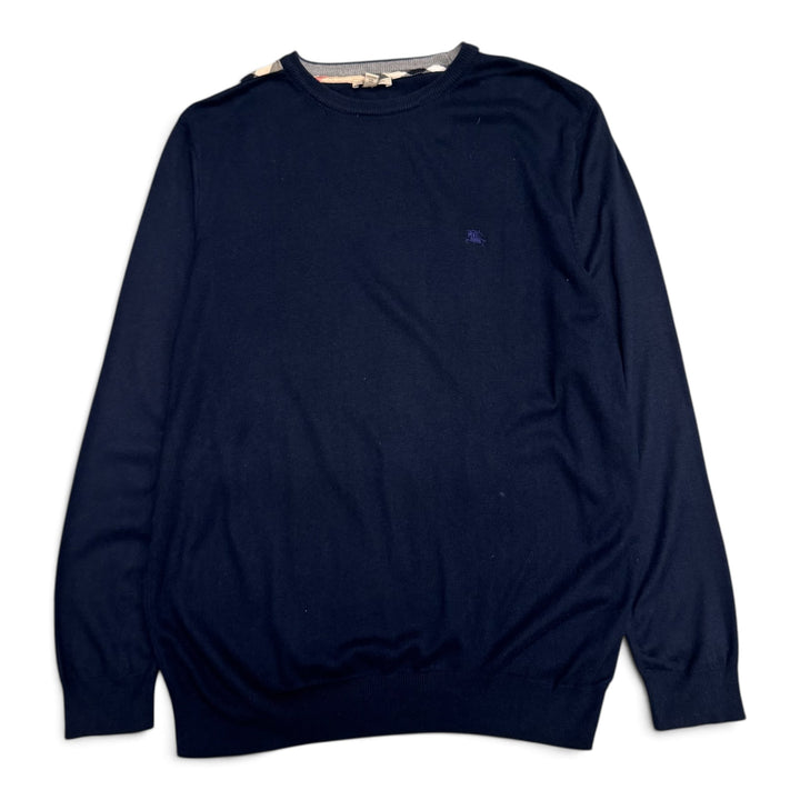 Burberry Navy Knitted Sweater (XXL)