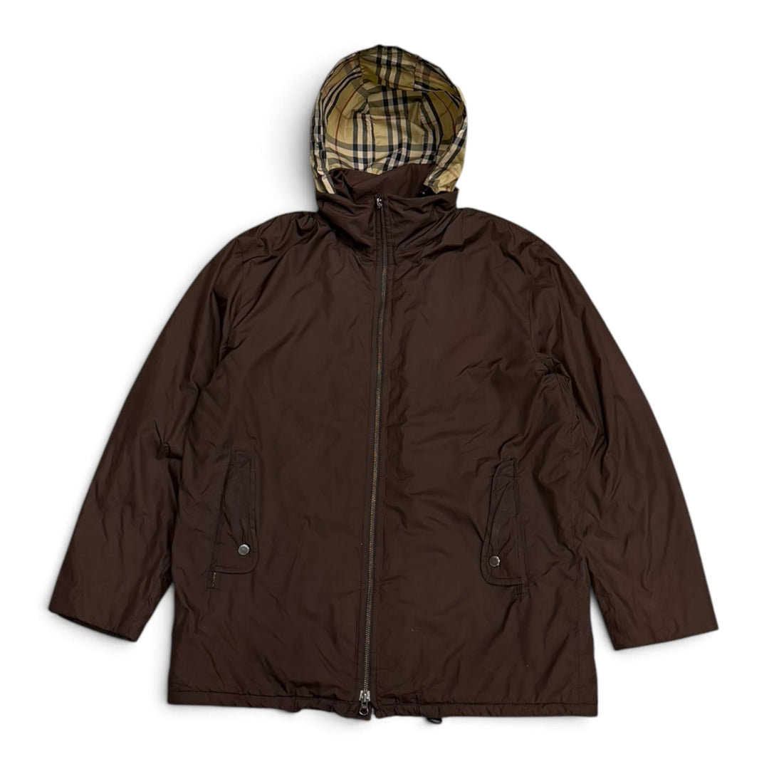 Vintage Burberrys Hooded Jacket Brown (M)