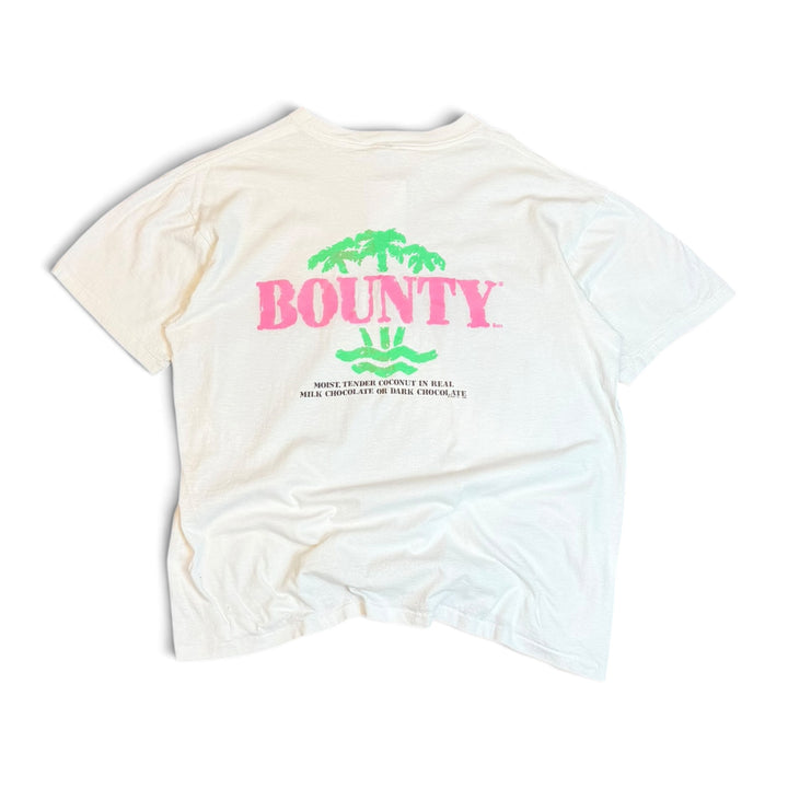 80's Vintage Bounty Promo White Graphic T-Shirt (XL)