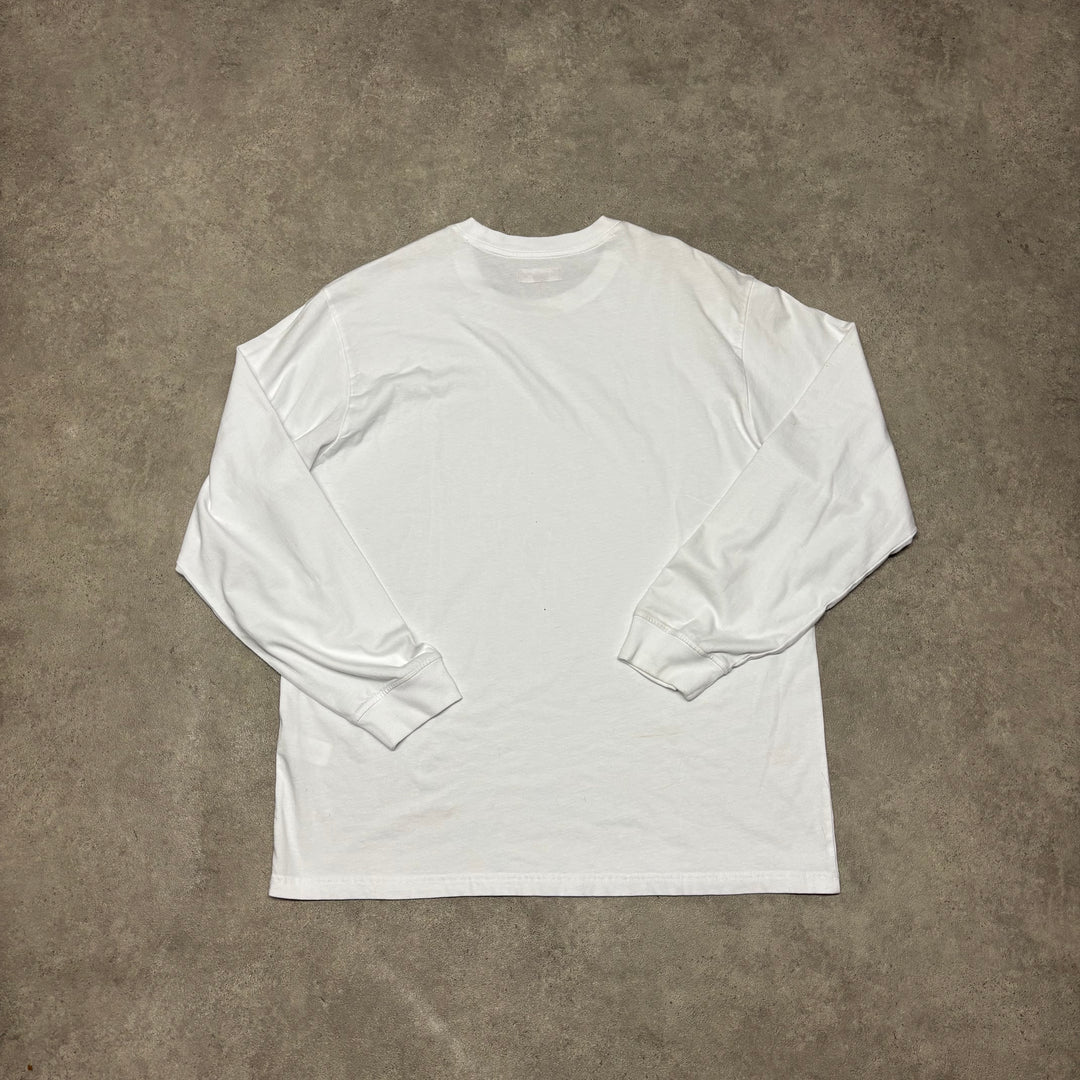 Supreme White Small Logo Long Sleeve T-Shirt (L)