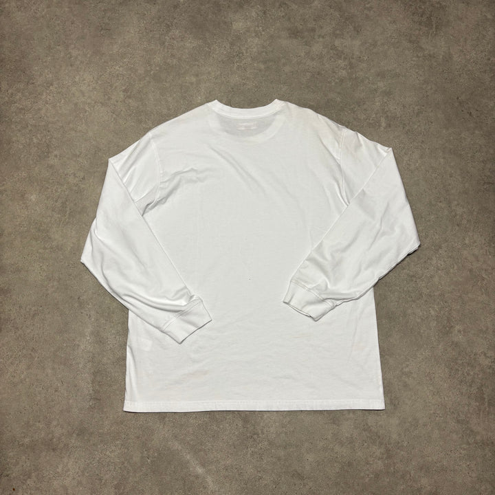 Supreme White Small Logo Long Sleeve T-Shirt (L)