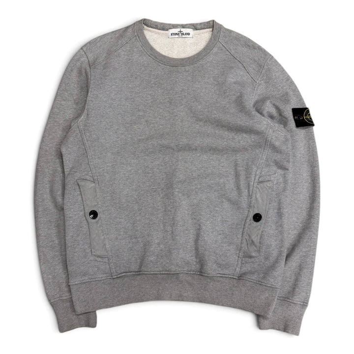 Stone Island  Crew Neck Sweatshirt  Grey (L)