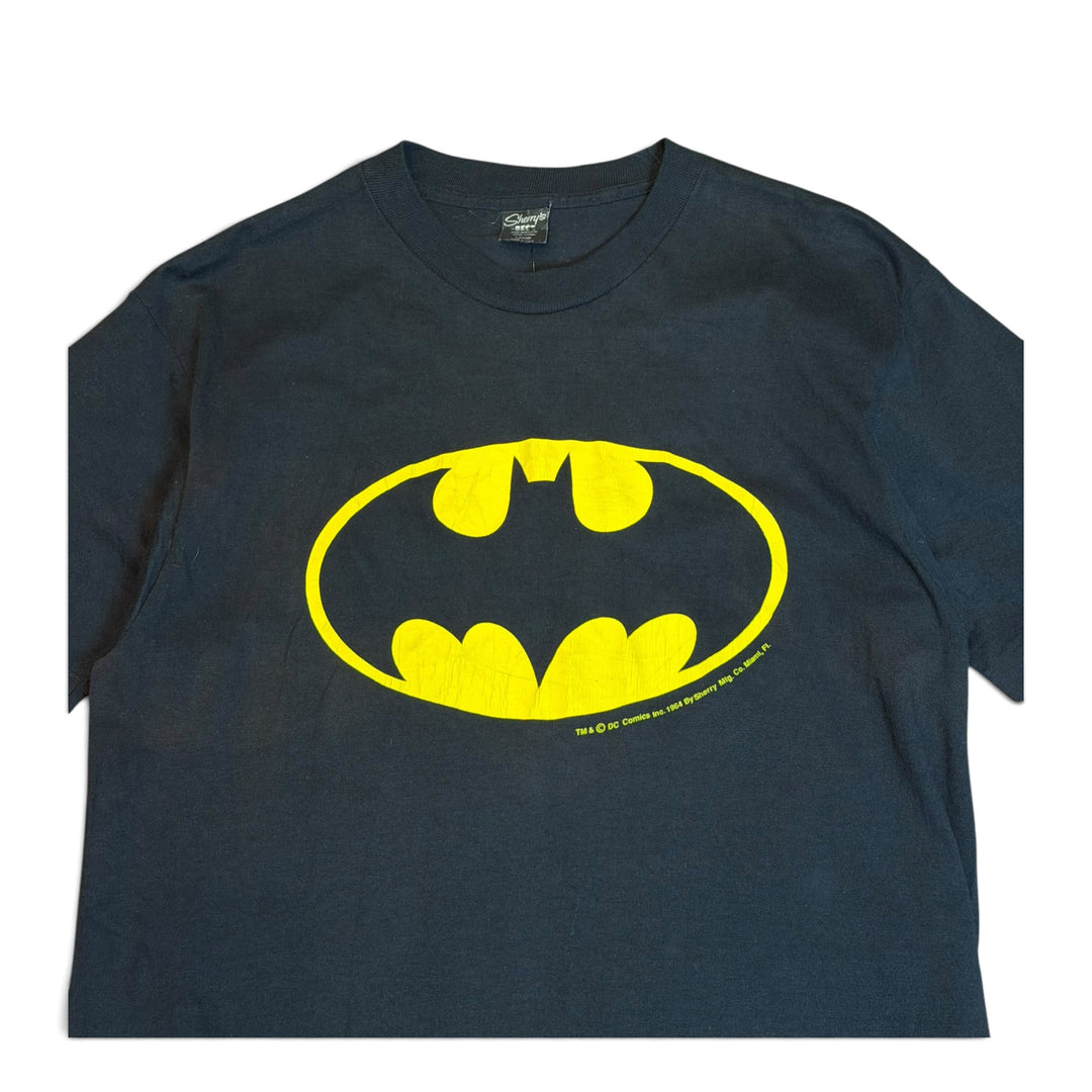 80's Vintage Batman Black Graphic T-Shirt (M)