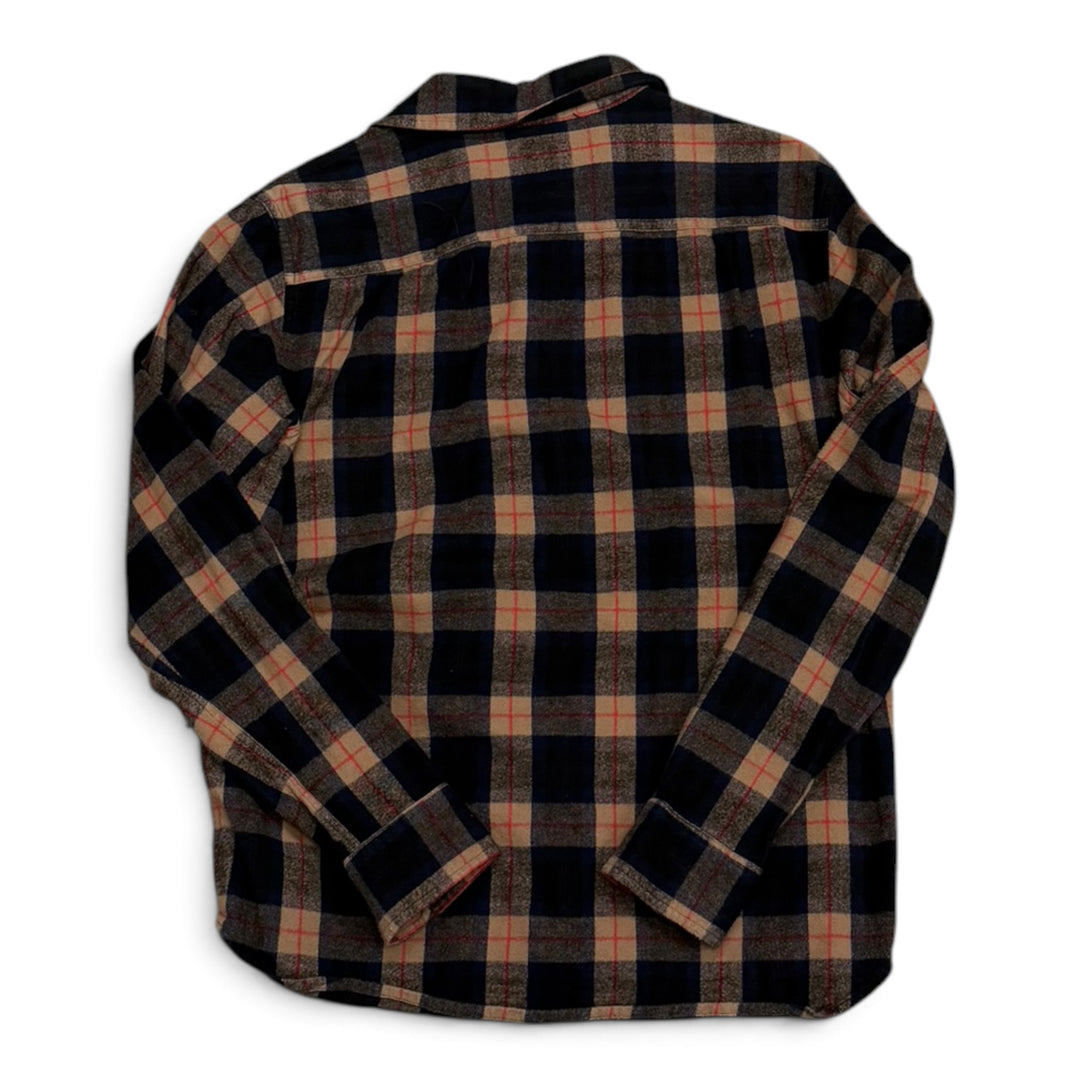Noah Brown & Navy Checkered Flannel Shirt (M)