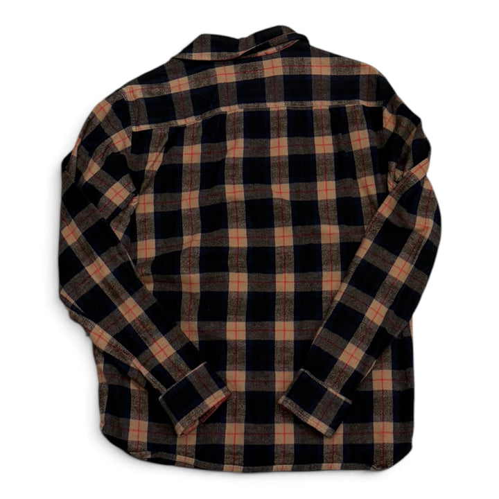Noah Brown & Navy Checkered Flannel Shirt (M)