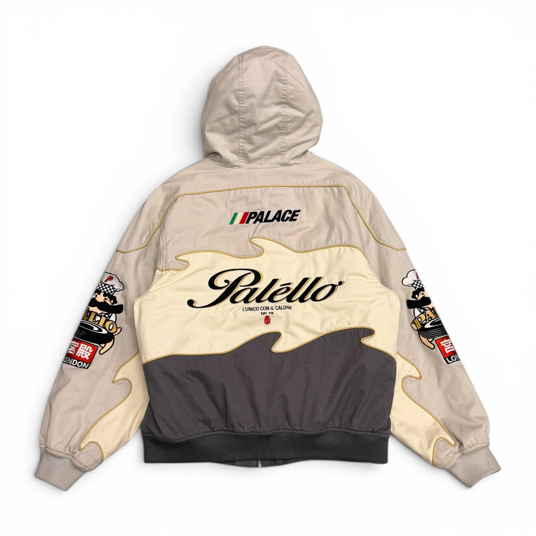 Palace Cream & Grey Pasta Hooded Heavyweight Jacket (L)