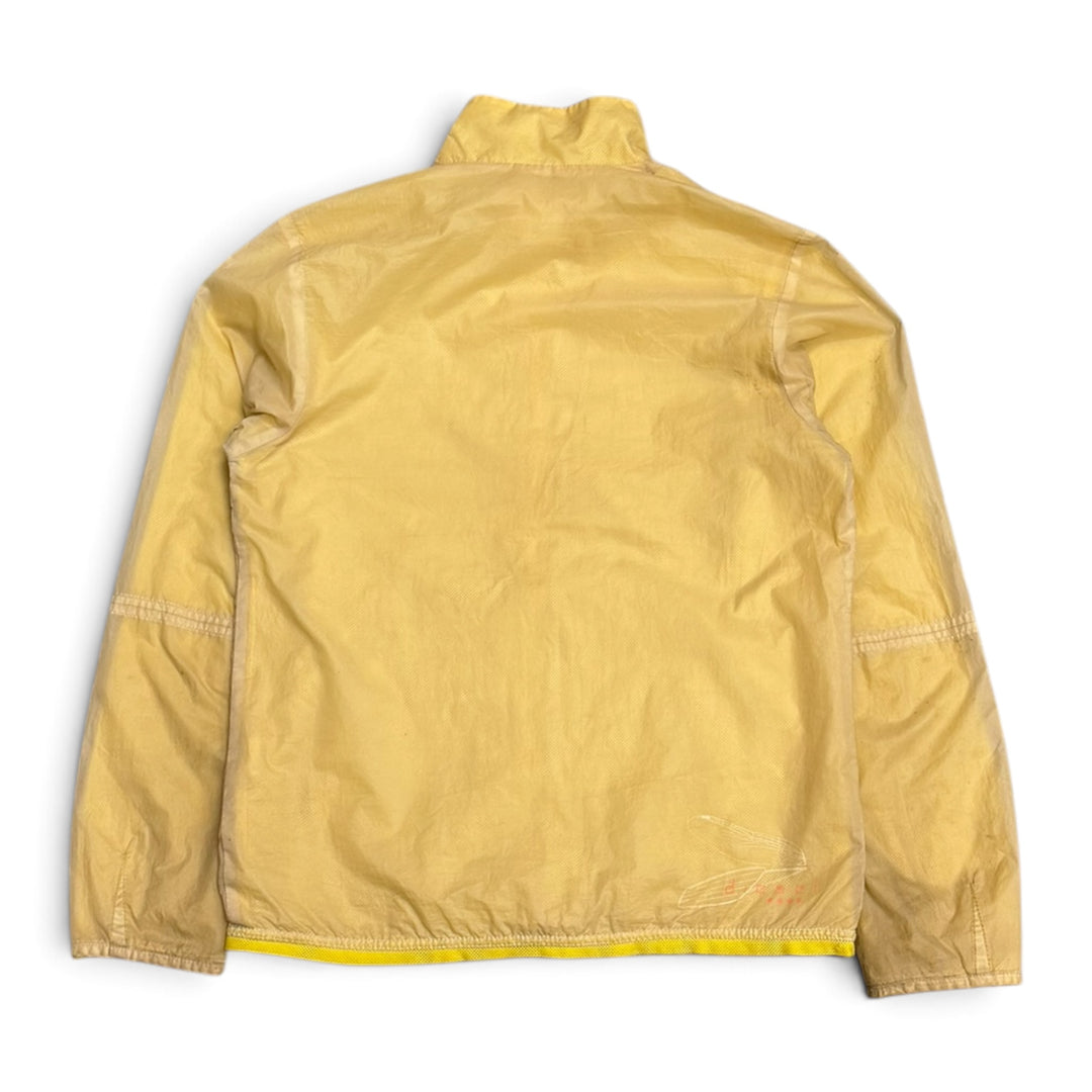 Early 00’s Vintage Diesel Pastel Yellow Technical Zip-Up Jacket (Women’s Medium)
