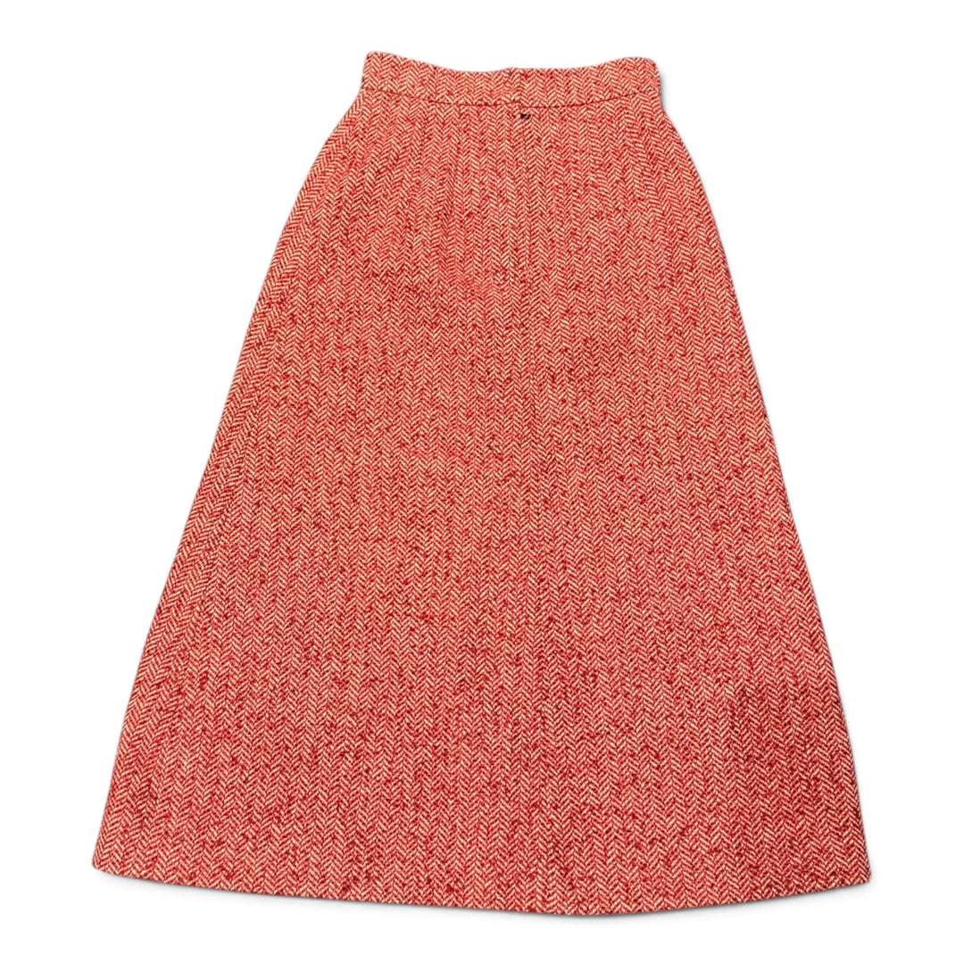 Dolce & Gabbana Red Wool Long Skirt (38)