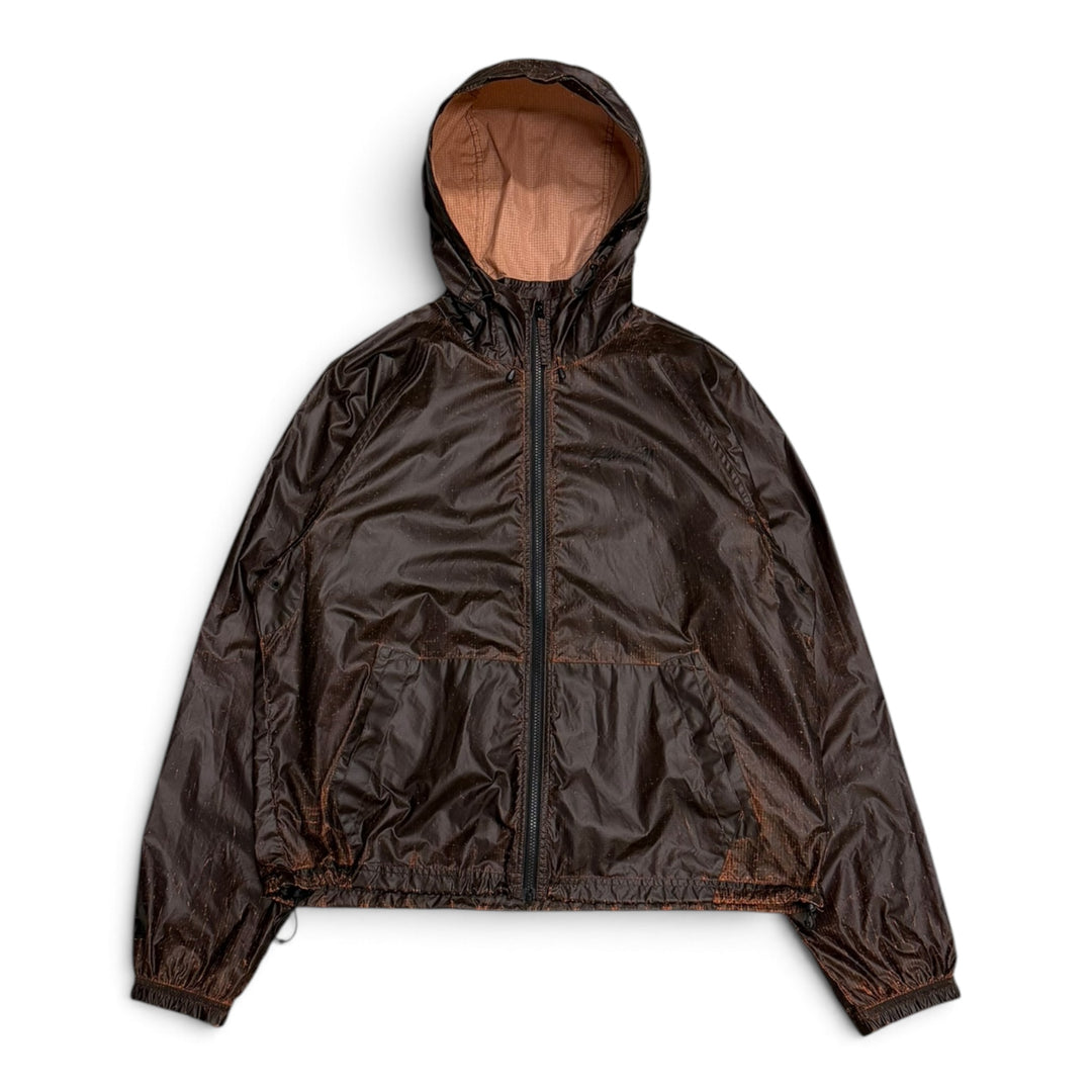 Stussy Brown Beach Shell Cracked Ripstop Jacket (M)