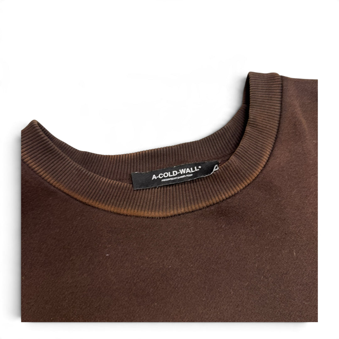 A-Cold-Wall Crew Neck Sweatshirt Brown (M)