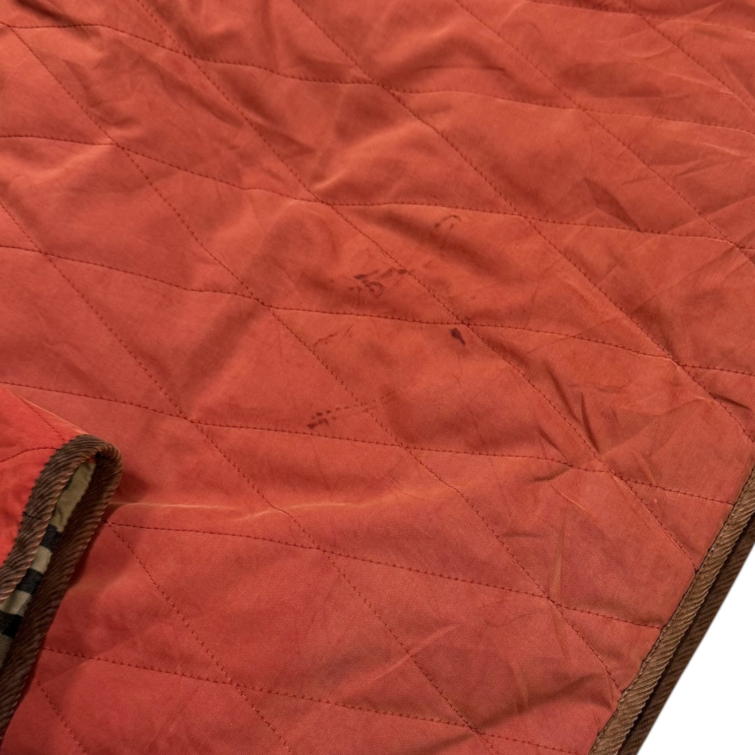Vintage Burberys Quilted Jacket Faded Orange (L)