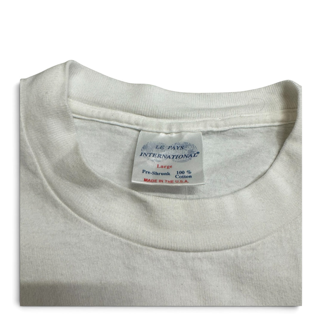 Vintage Single Stitch Chile Graphic T shirt White (L)