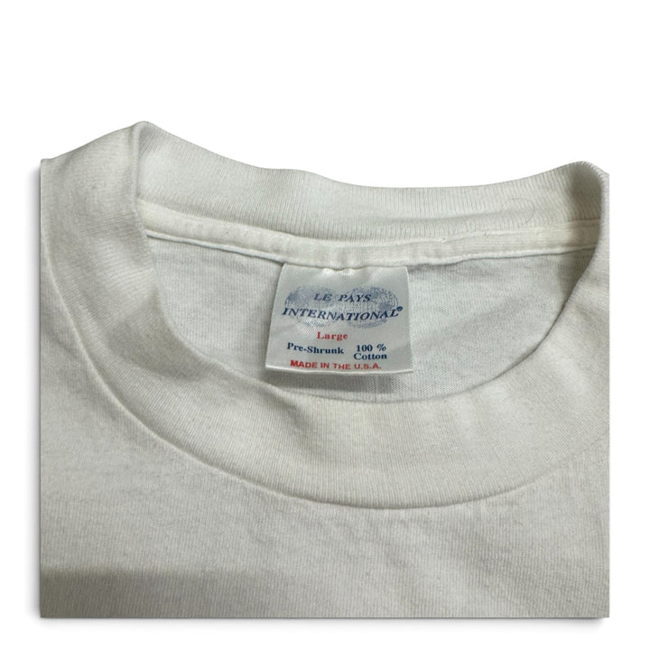 Vintage Single Stitch Chile Graphic T shirt White (L)