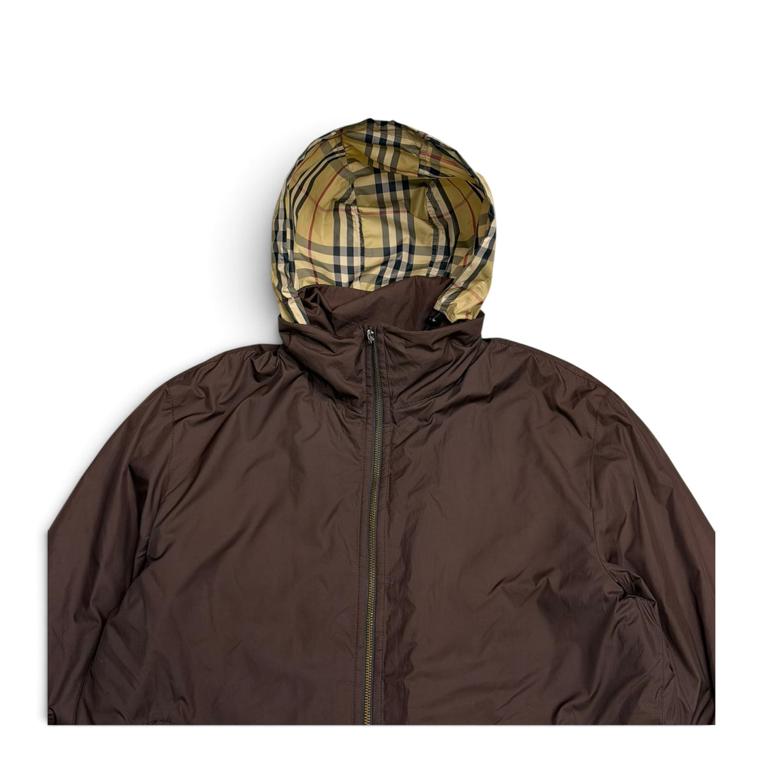 Vintage Burberrys Hooded Jacket Brown (M)