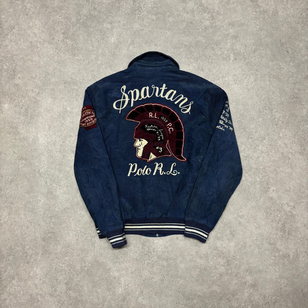 Vintage Polo Ralph Lauren Navy Varsity Corduroy Jacket (M)