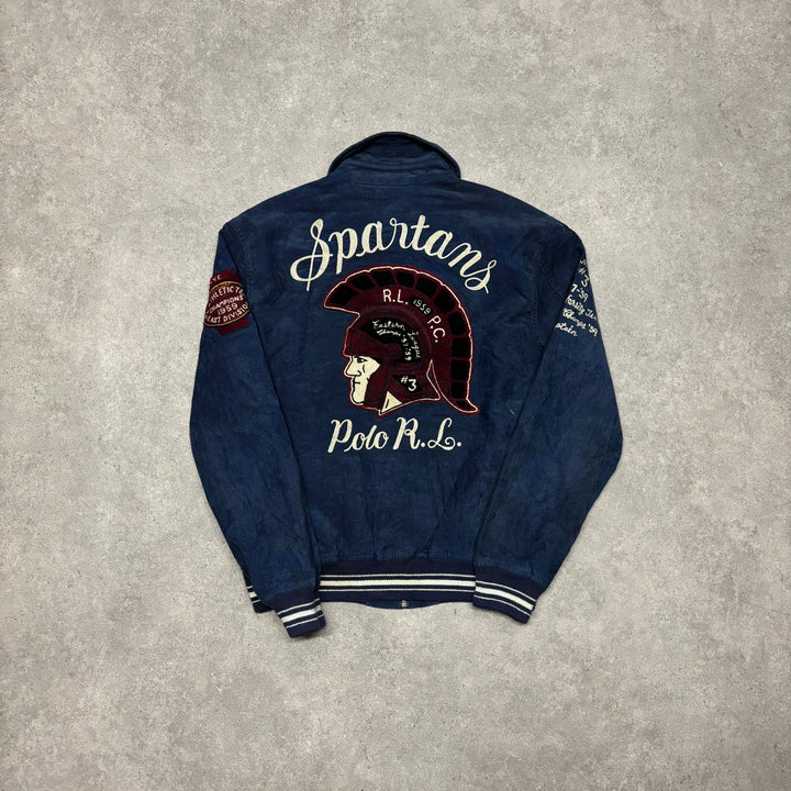Vintage Polo Ralph Lauren Navy Varsity Corduroy Jacket (M)